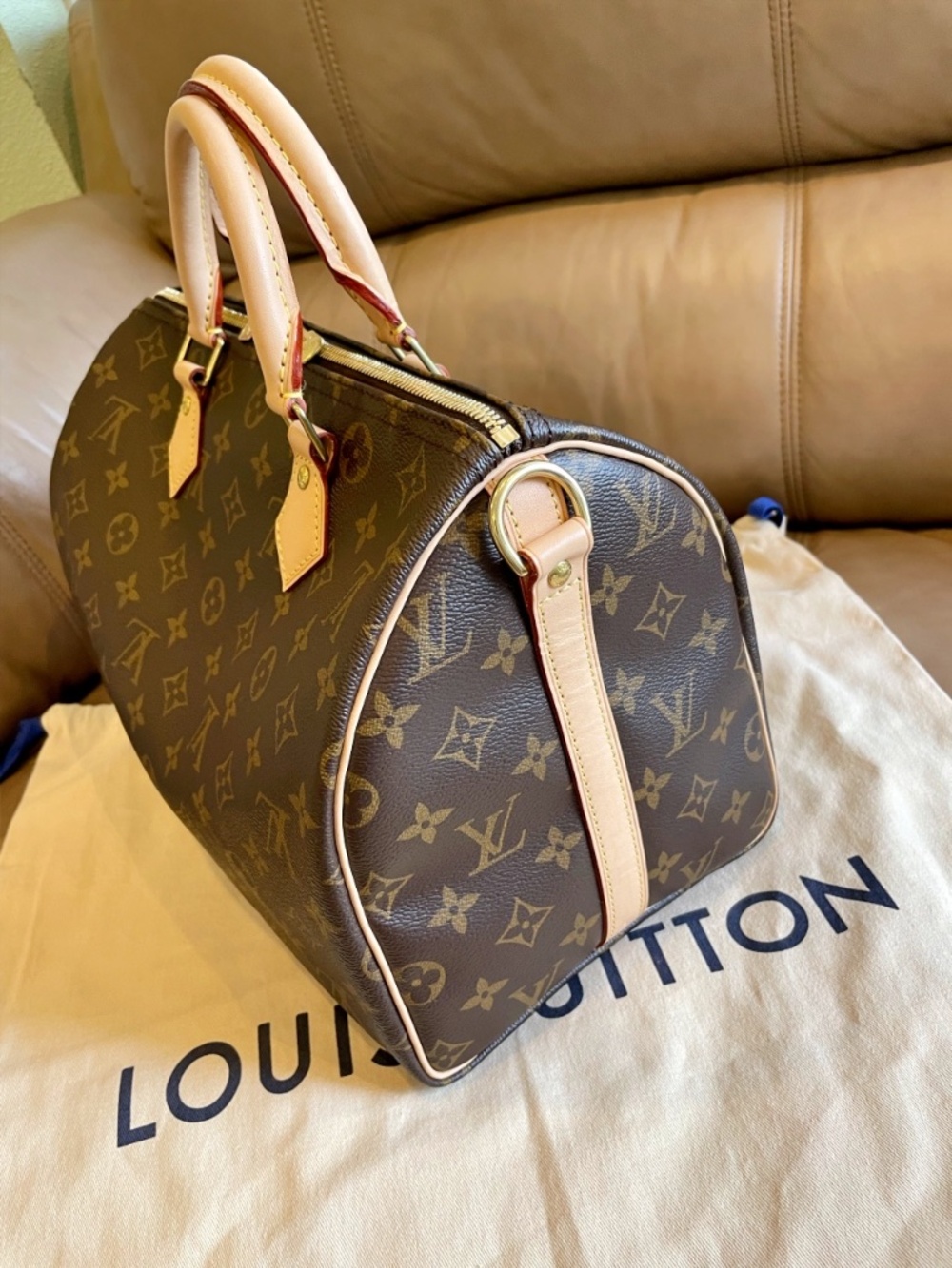 Louis Vuitton Speedy Bandouliere 30 monogram crossbody Bag New Model Full set - Picture 4 of 16